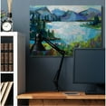 thumbnail image 2 of Stupell Industries Abstract Mountains and Lake Pine Landscape Painting Canvas Wall Art Design by Jeanette Vertentes, 36" x 48", 2 of 6