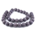 thumbnail image 3 of The Bead Chest Natural 24mm Wooden Beads in Grey for Jewelry Making – Round Loose Wood Spacer Beads I Approximately 17 Beads, 3 of 4