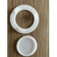 thumbnail image 2 of Patio Table Umbrella Hole Ring and Cap Set for Outdoor Garden Beach Yard Table Umbrella Plug White, 2 of 4