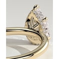thumbnail image 2 of CAPRICARATS 3.00 Ct Pear Cut Moissanite Solitaire Engagement Ring, Hidden Halo, 10K Yellow Gold, 2 of 6