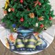 thumbnail image 3 of Falda para árbol de Navidad con puntadas, suave y divertida, decoración navideña de granja con cuello para árbol de Navidad de 36", 3 of 4