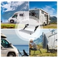 thumbnail image 5 of LINSHESF Manual RV Stairs Aluminum Single Manual Step for Motorhomes Manual Steps with Non-Slip Strip for Motorhomes Campervans RVs Travel Trailers custody, 5 of 9