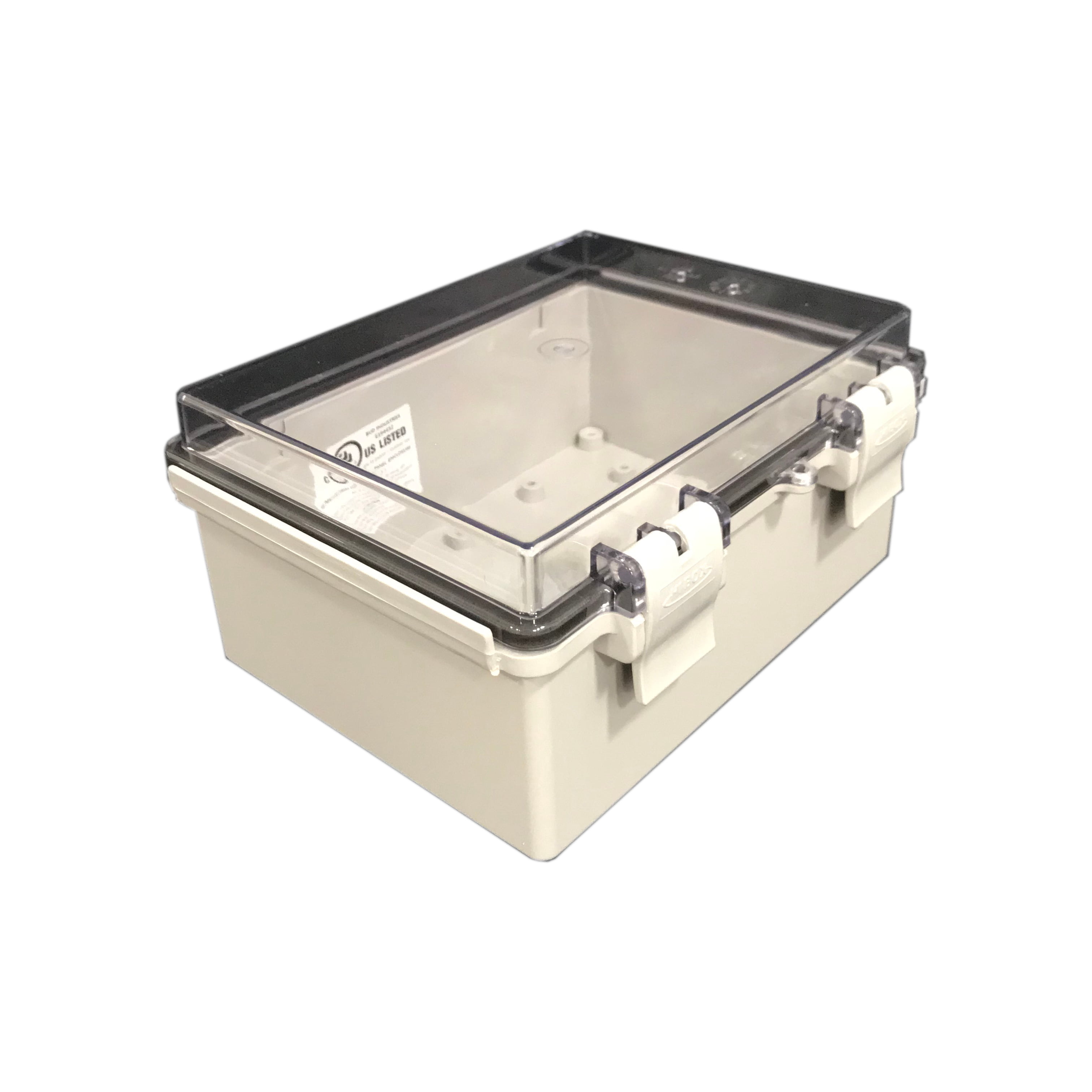 Details about   BUD Industries NBF-32412 Plastic Outdoor NEMA Economy Box with Clear Door, 