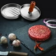thumbnail image 3 of Hamburger Press 4.5" Non-Stick Patty Maker with 100 Wax Papers Heavy Duty Meatball Press for BBQ Veggie Burgers, 3 of 8