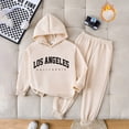 thumbnail image 2 of Gibobby Toddler Boy Clothes Fall Winter Outfits Back to School Outfit Long Sleeve Patchwork Sweatshirt Pants Set For 2T 3T 4T 5T 6T 7T Boys(6-7 Years,Beige), 2 of 5