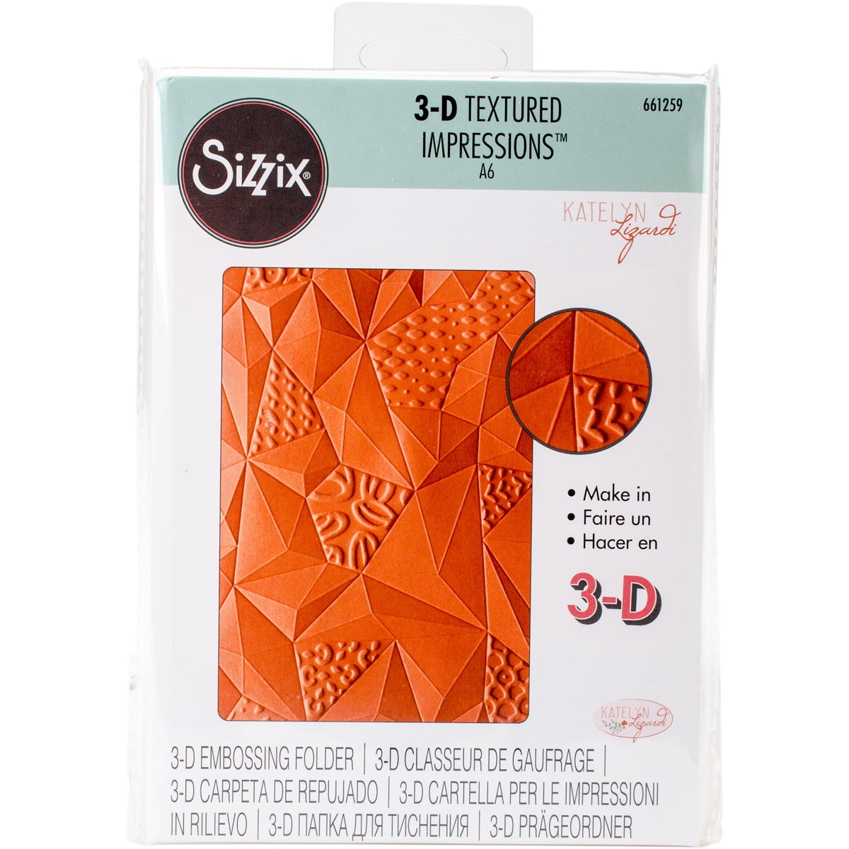 Sizzix 3D Textured Impressions Embossing FolderJumbled Triangles