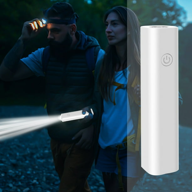 Linterna LED portátil recargable | Luz brillante de 10 000 lúmenes con 3 modos | Mini linterna impermeable para camping, senderismo, ciclismo y emergencias