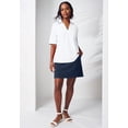 thumbnail image 3 of Jessica London Women's Plus Size Stretch Cotton Polo Tee, 3 of 5