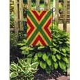 thumbnail image 2 of LADDKE Reggae Colors Flag Crochet Knitted Top View Collage Mirror Reflection Garden Flag Decorative Flag House Banner 12x18 inch, 2 of 2