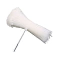 thumbnail image 1 of ZLight 100 Pcs Attaches de Câble Blanches Autobloquantes Fil Fixation Réglable Fermeture Éclair Blanc/m, 1 of 6