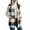 Black, variant on Girls Fleece Vest Kids Plaid Fuzzy Sherp1 Open Front Shacket Lightweight Sleeveless Jacket Teens Trendy Warm Outwear
