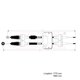 thumbnail image 3 of Cable Chicote Juego Selectores Std Compatible Con Hyundai H100 2.4L 1994 1995 1996 1997 1998 1999 2000 2001 2002 2003 2004 2005 2006 2007 CAHSA Cable Chicote Acelerador, 3 of 7