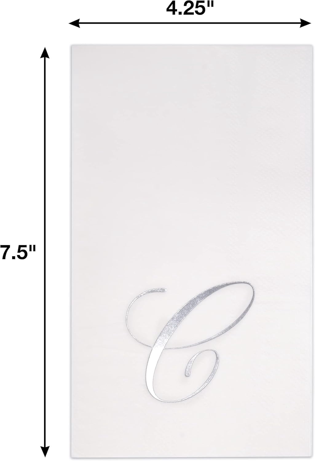 Gift Boutique Letter S Disposable Paper Napkins