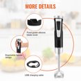 thumbnail image 6 of KFFKFF Commercial Immersion Blender 15" Heavy Duty Hand Mixer 200W 8-Speed, 6 of 9