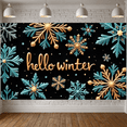 thumbnail image 2 of Colorful Snowflakes Winter Banner Holiday Greetings Seasonal Decoration Chill Celebration for Winter Event Festive Party Indoor Decoration, 2 of 9