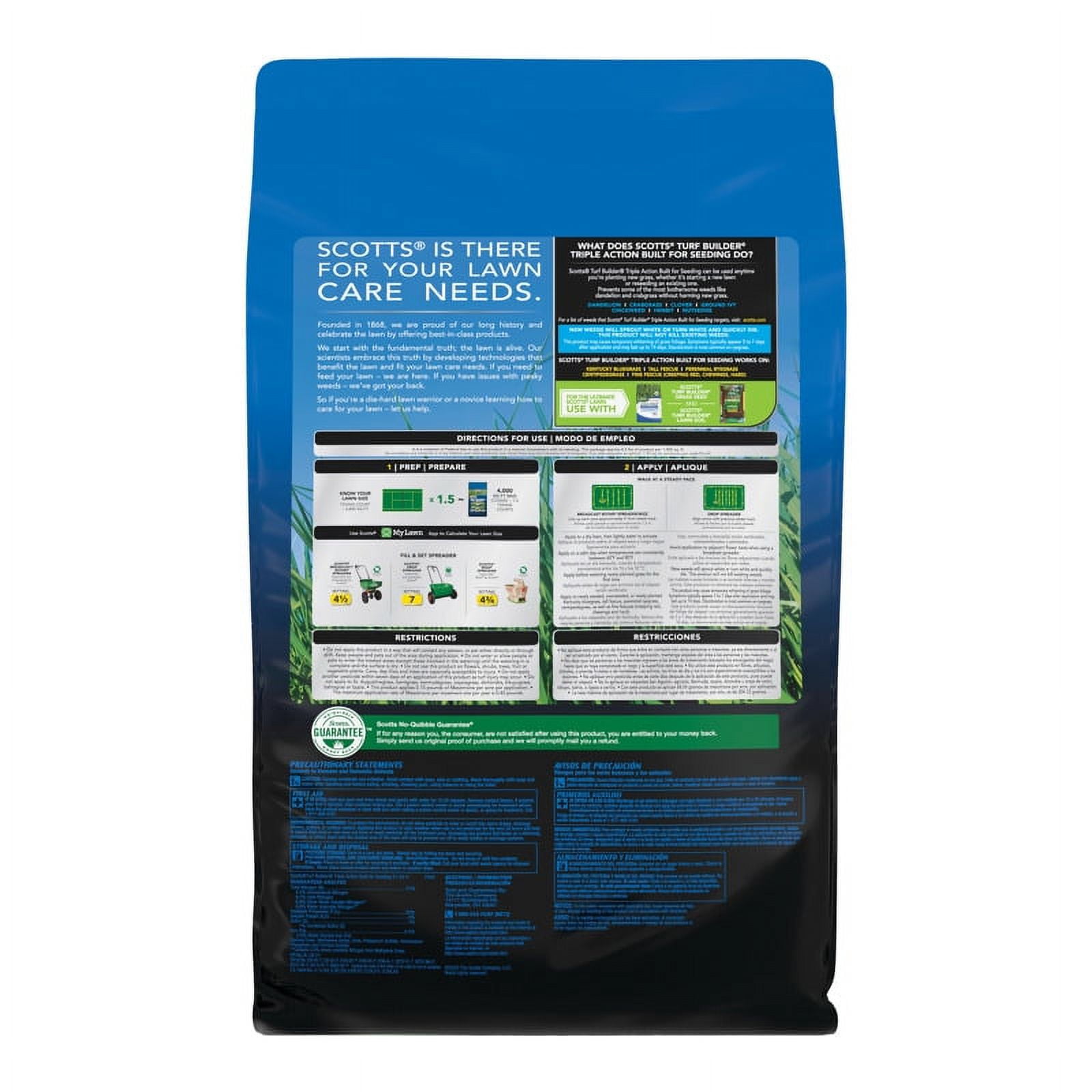 Scotts Turf Builder Triple Action Built For Seeding, 17.2 lbs.