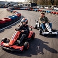 thumbnail image 2 of Wisairt 24V 10Ah Kids Electric Go Kart Drift Car, 360° Drift Ride on Toy with 800W Motors, 7.5 MPH, Adjustable Length, LED Lights, Drift Racing Kart for Big Kids 6-12 Years Old, 135 LBS, Red, 2 of 12
