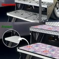 thumbnail image 6 of Yuyamidu Easter Egg RV Step Covers 4 Pack, 19.5 * 7.5 Inch RV Step Rug Rabbit RV Step Carpet for RV Trailer Step Purple RV Stair Covers with Hook and Loop, 6 of 7