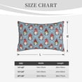 thumbnail image 4 of Naloa Snowflake Christmas gnome Pillowcase, Throw Pillowcase, Wrinkle-Free, Stain-Resistant with Hidden Zipper for Bedroom Sofa-16"x24", 4 of 6