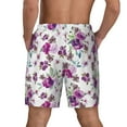 thumbnail image 4 of Fotbe Violets Flowers Men’s Swim Trunks Quick Dry Swim Shorts Board Shorts with Mesh Lining-Small, 4 of 9