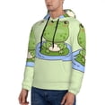 thumbnail image 3 of Sikiie Frog Amanita Mushroom Men's Hoodie, Essentials Hoodie, Sweatshirt, Pullover Hooded Sweatshirt for Men-X-Large, 3 of 7