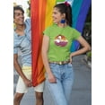 thumbnail image 2 of Beaver Couple W Pride Flag T-Shirt Women -Smartprints Designs, Female 3X-Large, 2 of 4