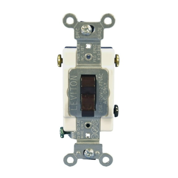 Leviton CS320-02S Cs320-02S Commercial 20 Amps Toggle Switch Brown
