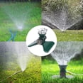 thumbnail image 4 of 1 paquete de aspersor de césped, aspersor de jardín cuadrado de Metal resistente, riego de área grande de 360 ​​grados, agua automática giratoria conectable, 4 of 5