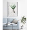 thumbnail image 2 of IDEA4WALL Framed Canvas Art Wall Decor Tropical Leaves in Ceramic Vase Botanical Plants Illustrations Modern Art Decorative Elements Relax/Calm for Dorm Home Office - 24"x36", 2 of 4