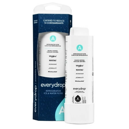 Everydrop Brand by Whirlpool Ice and Water Refrigerator Filter A, EDRARXD1, Single-Pack