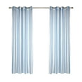 thumbnail image 2 of Essen Stripe Indoor/Outdoor Grommet Curtain Panel 54" x 84" in Blue, 2 of 3
