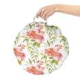thumbnail image 2 of Vintage Rose Round Floor Cushion with Handle, Watercolor Leaves and Flowers Pattern, Decorative Pillow for Living Room & Dorms, 18" Round, Blush Olive Green White, by Ambesonne, 2 of 4