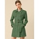 thumbnail image 2 of Día de San Patricio Chaqueta De Gabardina De Gamuza Sintética Con Muesca Para Mujer Blazer De Solapa Pico Con Solapa De Tormenta Verde M, 2 of 6