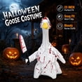 thumbnail image 2 of Halloween Nurse Goose Outfit for 23 Inch Lawn Goose Statue, Spooky Porch Goose Costume, Fabric Dress for Yard, Lawn, Garden and Patio Decor, 2 of 8