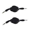 thumbnail image 1 of Cable Telescópico Del Cable De La Base Aux. Masculina De 2pcs 3.5mm Para Del Audio Para El Automóvil Baoblaze Núcleo del cable AUX del coche, 1 of 5