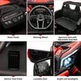 thumbnail image 2 of 12V Electric Ride on UTV Car Off-Road Car Truck Car with Remote Control, Large Seat, EVA Tires, Spring Suspension, Ride on Toys for Kids, 2 of 7