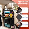 thumbnail image 4 of Zecirl - Organizador para asiento trasero de coche, 2 unidades, con bandeja de mesa plegable, 6 bolsillos de almacenamiento, organizador de almacenamiento para coche con soporte para tableta, protecto, 4 of 9