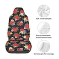 thumbnail image 5 of Balery Red Rose Flower Pattern Car Seat Cover - Soft & Breathable Front Premium Covers with Non-Slip Protector Fits Most Automotive, Vans, SUVs, Trucks - 1 Unit, 5 of 5