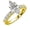 yellow-gold, variant on 14K White Gold 4 Carat LAB GROWN DIAMOND Classic Side Stone Prong Set Marquise Cut Diamond Engagement Ring (H-I Color VS1-VS2 Clarity 3 Ct Center)