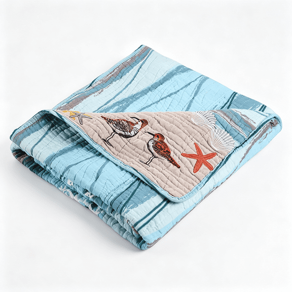 AUQ Throw Blanket 50 X 60 Beachy Throw Blanket
