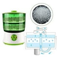 thumbnail image 2 of DENESTUS Fully Automatic Bean Sprouts Machine Double Layers Smart Function Large Capacity Seed Grow Cereal Tool Bean Sprouting Greenhouse Pot Temperature Control Automatic Watering, 2 of 7
