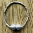 thumbnail image 5 of LAICAIW 2 Pack Magnetic Curtain Tiebacks, Decorative Curtain Holdbacks for Window Décor (White), 5 of 5