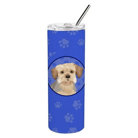 

Caroline s Treasures WDK1220TBL20 Yorkie Blue and Tan Design1 Stainless Steel 20 oz Skinny Tumbler Blue 20 oz