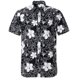thumbnail image 3 of Camisa con estampado 3D de flores y hojas para hombre, estilo informal, estilo Harajuku, de verano, de manga corta, estilo hawaiano, con solapa, estilo Aloha, 3 of 5