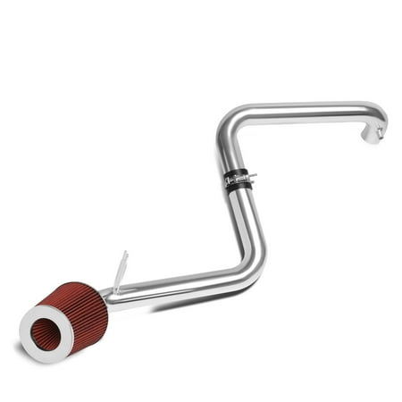 Blue Civic Air Intake System - For 2001-2005 Honda Civic EX Lightweight Hi-Flow Cold Air Intake System+Red Cone Filter