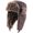 A Brown, variant on Unisex Winter Trapper Hat Fleece Lined Windproof Warm Ski Cap With Earmuffs Outdoor One Size