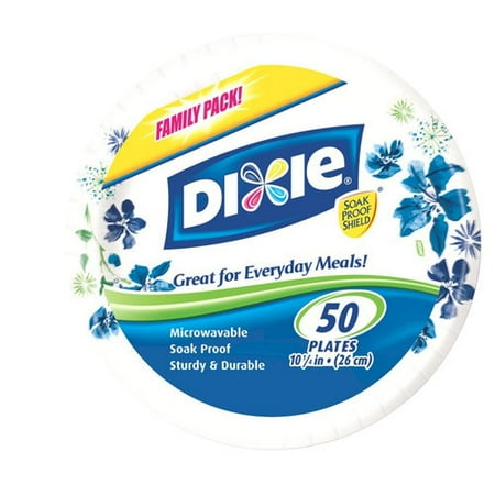 Dixie 10 1/16" Paper Plates, 50 ct
