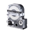 thumbnail image 4 of Amdohai Black on White Label Tape 12mm * 8m Compatible for Kingjim Epson Label Printer LW400/LW600/SR230C/SR230CH/SR530C/SR550C, 4 of 5