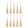 thumbnail image 1 of 10Pcs Leather Sewing Awl with Wood Handle Leather Craft Awl Tools Leather Sewing Awl for Leather Working, 1 of 6
