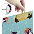 thumbnail image 4 of FMSHPON Merry Christmas Penguins Clipboard Hardboard Wood Nursing Clip Board and Pull for Standard A4 Letter 13x9 inches, 4 of 8